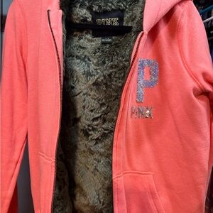 PINK Victoria's Secret Faux Fur Jacket